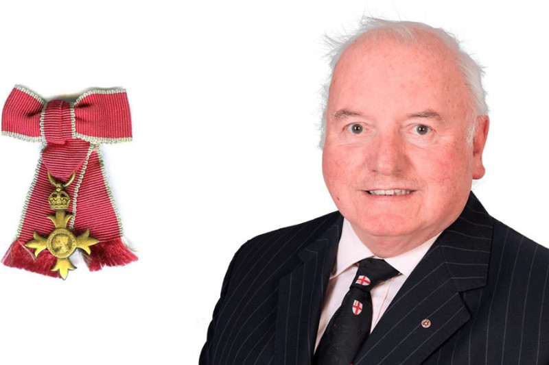 Keith Johnson, Chairman of JW Wood is awarded MBE for his charity work